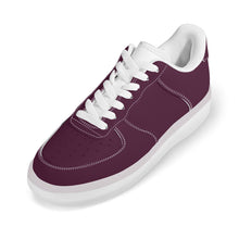 Load image into Gallery viewer, Ti Amo I love you - Exclusive Brand - Deep Wine - Skelton Hands with Heart - Transparent Low Top Air Force Leather Shoes
