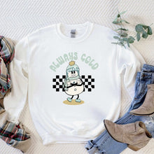 Load image into Gallery viewer, Always Cold Snowman Graphic Sweatshirt Ti Amo I love you
