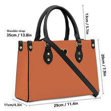 Load image into Gallery viewer, Ti Amo I love you - Exclusive Brand - Raw Sienna - Luxury Womens PU Tote Bag - Black Straps
