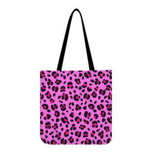 Load image into Gallery viewer, Ti Amo I love you - Exclusive Brand - Persian Pink with Cerise Leopard Spots - Cloth Totes
