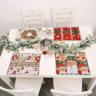 Assorted 2-Piece Christmas Placemats Ti Amo I love you