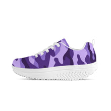 Load image into Gallery viewer, Ti Amo I love you -  Exclusive Brand  - Minsk, Grape 2, Mauve 2, Fushia Blue &amp; Jacarta Camouflage - Women&#39;s Mesh Heightening Shaking Shoe
