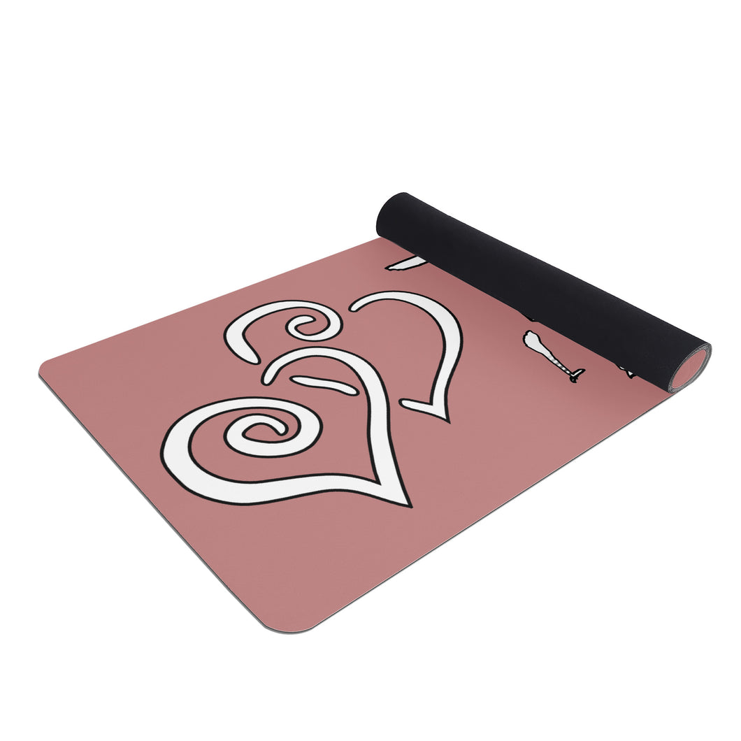 Ti Amo I love you - Exclusive Brand - Old Rose - Yoga Mat