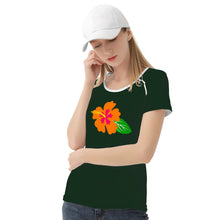 Load image into Gallery viewer, Ti Amo I love you - Exclusive Brand - Celtic - Hawaiian Flower - Women&#39;s T shirt - Sizes XS-2XL
