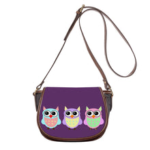 Load image into Gallery viewer, Ti Amo I love you - Exclusive Brand - Bossanova 2 - 3 Owls -  Saddle Bag
