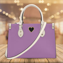 Load image into Gallery viewer, Ti Amo I love you - Exclusive Brand - Opera Mauve - Luxury Womens PU Tote Bag - Cream Straps
