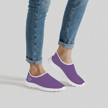 Load image into Gallery viewer, Ti Amo I love you - Exclusive Brand - Dusty Purple - Double White Heart - Women&#39;s Mesh Running Shoes - White Soles
