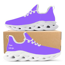 Load image into Gallery viewer, Ti Amo I love you - Exclusive Brand - Heliotrope 3 - White Lettering - Mens / Womens - Flex Control Sneakers- White Soles
