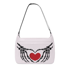 Load image into Gallery viewer, Ti Amo I love you - Exclusive Brand - Prim - Skeleton Heart Hands  -  Journey Computer Shoulder Bag
