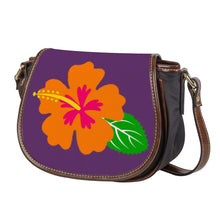 Load image into Gallery viewer, Ti Amo I love you - Exclusive Brand - Bossanova 2 - Hawaiian Flower -  Saddle Bag
