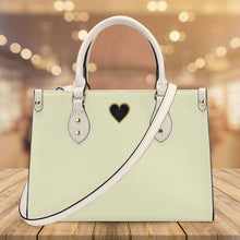 Load image into Gallery viewer, Ti Amo I love you - Exclusive Brand - Moon Glow - Luxury Womens PU Tote Bag - Cream Straps
