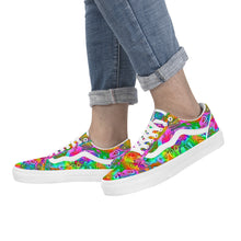 Load image into Gallery viewer, Ti Amo I love you - Exclusive Brand - Rainbow Kaleidoscope - Low Top Flat Sneaker
