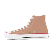 Load image into Gallery viewer, Ti Amo I love you - Exclusive Brand - Feldspar - White Daisy - High Top Canvas Shoes - White  Soles
