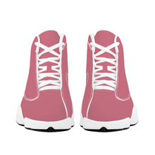 Load image into Gallery viewer, Ti Amo I love you - Exclusive Brand - Old Pink - Double Heart Logo - Mens / Womens - Unisex  Basketball Shoes - White Laces
