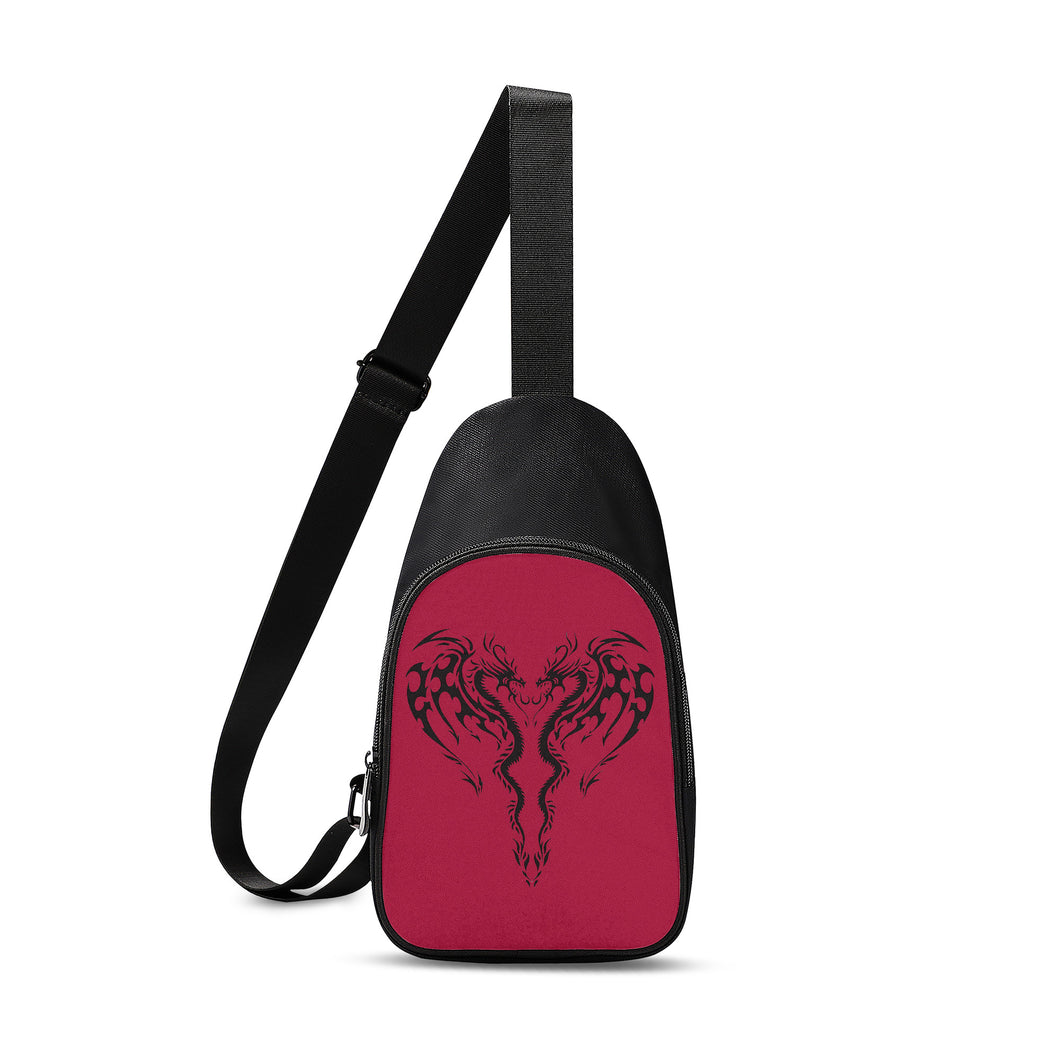 Ti Amo I love you - Exclusive Brand - Cardinal - Dragon Heads Heart -  Chest Bag