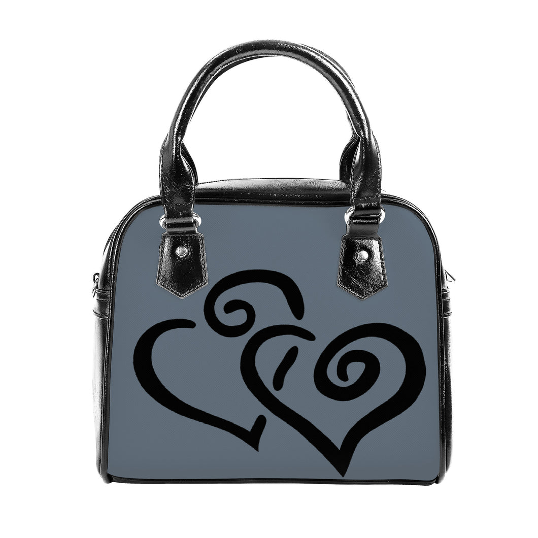 Ti Amo I love you - Exclusive Brand - Nevada - Double Black Heart -  Shoulder Handbag