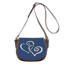 Load image into Gallery viewer, Ti Amo I love you - Exclusive Brand - San Juan - Double White Heart - Saddle Bag
