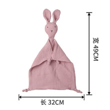 Load image into Gallery viewer, Baby Cotton Muslin Comforter Blanket Soft Newborn Sleeping Dolls Kids Fashion Sleep Toy Soothe Appease Towel Bibs Ti Amo I love you
