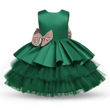 Load image into Gallery viewer, Baby - Girl - Bow &amp; Tool Formal Birthday Party Dress - Christening Gown Dresses - Sizes 3-24 mths Ti Amo I love you
