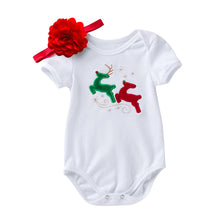 Load image into Gallery viewer, Baby - Neutral - Christmas Reindeer or Stocking Onesie Ti Amo I love you
