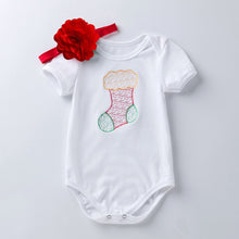 Load image into Gallery viewer, Baby - Neutral - Christmas Reindeer or Stocking Onesie Ti Amo I love you
