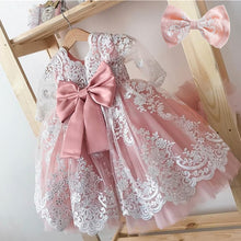 Load image into Gallery viewer, Baby / Toddler - Girls - Lace Dresses - Sizes 9mth - 5T Ti Amo I love you
