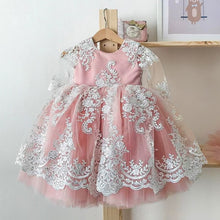 Load image into Gallery viewer, Baby / Toddler - Girls - Lace Dresses - Sizes 9mth - 5T Ti Amo I love you
