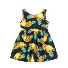 Load image into Gallery viewer, Baby/ Toddler - Girls Sleeveless Flower Print Princess Party Dress Ti Amo I love you
