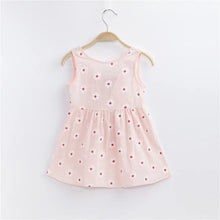 Load image into Gallery viewer, Baby/ Toddler - Girls Sleeveless Flower Print Princess Party Dress Ti Amo I love you
