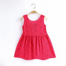 Load image into Gallery viewer, Baby/ Toddler - Girls Sleeveless Flower Print Princess Party Dress Ti Amo I love you
