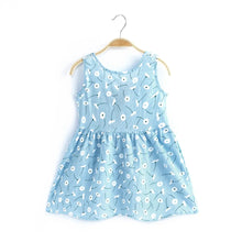 Load image into Gallery viewer, Baby/ Toddler - Girls Sleeveless Flower Print Princess Party Dress Ti Amo I love you
