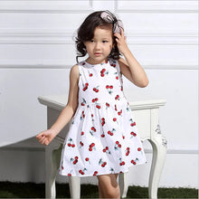 Load image into Gallery viewer, Baby/ Toddler - Girls Sleeveless Flower Print Princess Party Dress Ti Amo I love you
