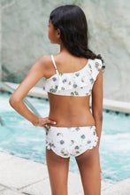 Load image into Gallery viewer, Baby/ Toddler/ Kids - Girls - Marina West Swim Float On Asymmetric Neck Two-Piece Set in Daisy Cream - Sizes 18mths-Kids10/11 Ti Amo I love you
