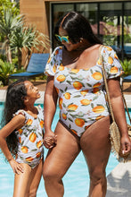 Load image into Gallery viewer, Baby/ Toddler/ Kids - Girls - Marina West Swim Float On Ruffled One-Piece in Citrus Orange - Sizes 18mths- Kids 10/11 Ti Amo I love you
