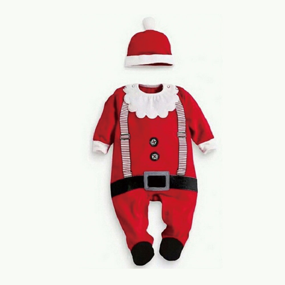 Baby / Toddler - Unisex - Long Sleeve Cotton Christmas Jumpsuit - Sizes 3-24mths Ti Amo I love you