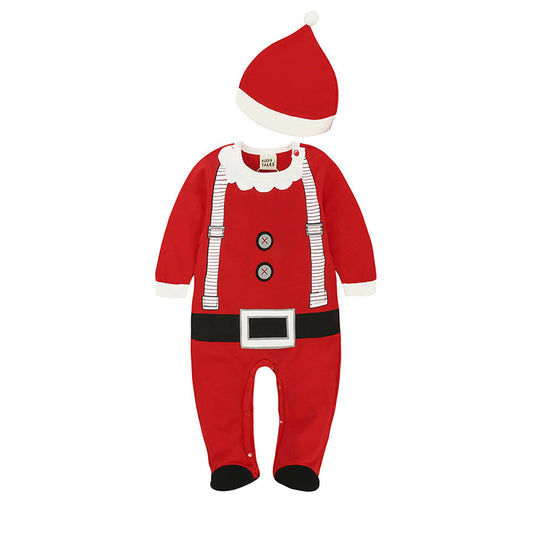 Baby / Toddler - Unisex - Long Sleeve Cotton Christmas Jumpsuit - Sizes 3-24mths Ti Amo I love you