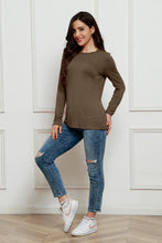 Load image into Gallery viewer, Basic Bae Full Size Round Neck Long Sleeve Top Ti Amo I love you
