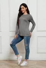 Load image into Gallery viewer, Basic Bae Full Size Round Neck Long Sleeve Top Ti Amo I love you
