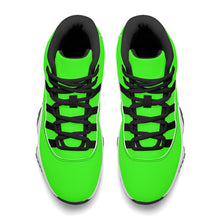 Load image into Gallery viewer, Ti Amo I love you - Exclusive Brand - Florescent Green  - Skeleton Hands with Heart -  High Top Air Retro Sneakers - Black Laces
