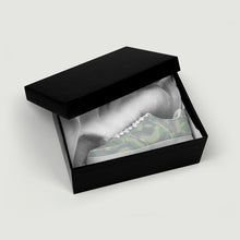 Load image into Gallery viewer, Ti Amo I love you - Exclusive Brand  - Edward, Pansy Posy, Clay Ash, Summer Green Camouflage-  Low Top Unisex Sneakers
