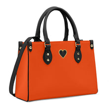 Load image into Gallery viewer, Ti Amo I love you - Exclusive Brand - Vermillion - Luxury Womens PU Tote Bag - Black Straps
