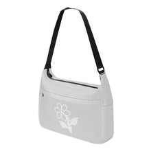 Load image into Gallery viewer, Ti Amo I love you - Exclusive Brand - Alto Gray - White Daisy -  Journey Computer Shoulder Bag
