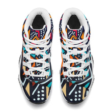 Load image into Gallery viewer, Ti Amo I love you - Exclusive Brand - Geometrical - High Top Air Retro Sneakers - White Soles
