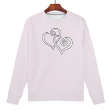 Load image into Gallery viewer, Ti Amo I love you - Exclusive Brand - Prim - Double White Heart - Women&#39;s Sweatshirt
