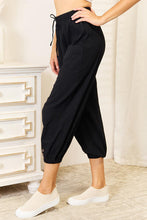 Load image into Gallery viewer, Black - Double Take Decorative Button Cropped Pants - Sizes S-2XL Ti Amo I love you
