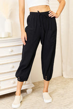 Load image into Gallery viewer, Black - Double Take Decorative Button Cropped Pants - Sizes S-2XL Ti Amo I love you
