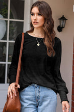 Load image into Gallery viewer, Black Marble Print Dolman Sleeve Top - Sizes S-XL Ti Amo I love you
