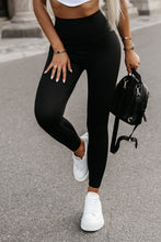 Load image into Gallery viewer, Black - Mesh Patchwork Tummy Control High Waist Leggings - Sizes S-XL Ti Amo I love you
