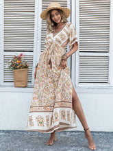 Load image into Gallery viewer, Bohemian Beige Printed Dress Long Tassel Women - Only Size M Left Ti Amo I love you
