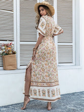 Load image into Gallery viewer, Bohemian Beige Printed Dress Long Tassel Women - Only Size M Left Ti Amo I love you
